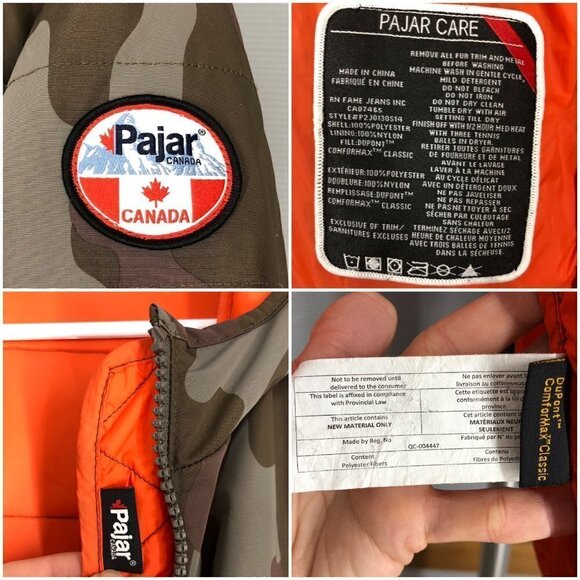 Sz M- PAJAR Camo Jilly Dupont Comfort Max Puffer‎ Jacket Color Army *NO SZ LABEL - Picture 12 of 16